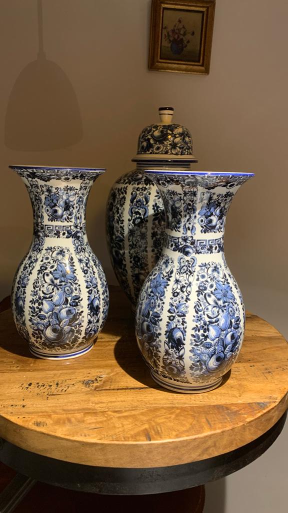 Ardalt-Delfia  -3-Delig Kaststel Delftsblauw Transferdruk, Antiek en Kunst, Ophalen of Verzenden