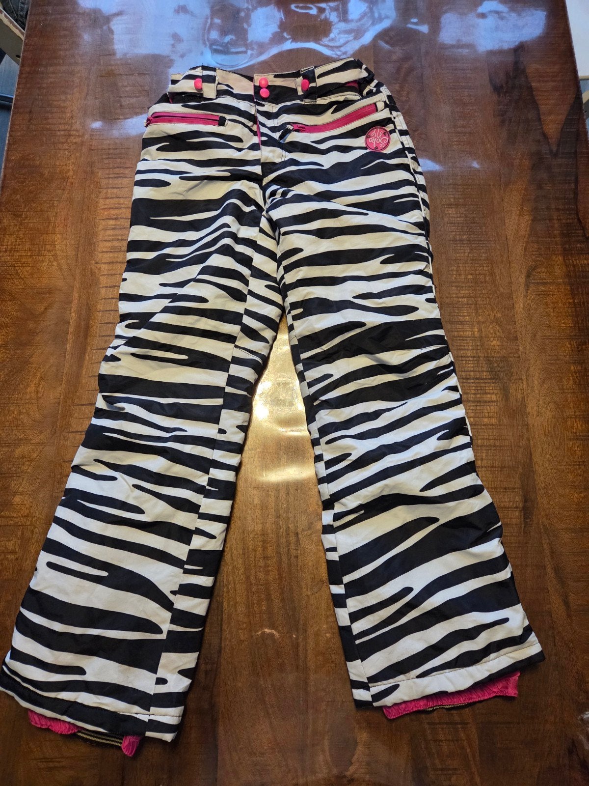 Soho Girls Ski set Zebraprint Maat 164, Broek, Gebruikt, Meisje, Soho Girls