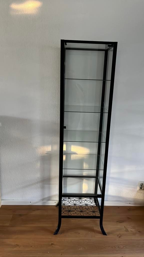 Vitrine kast, Ophalen, 50 tot 100 cm, Zo goed als nieuw, 150 tot 200 cm