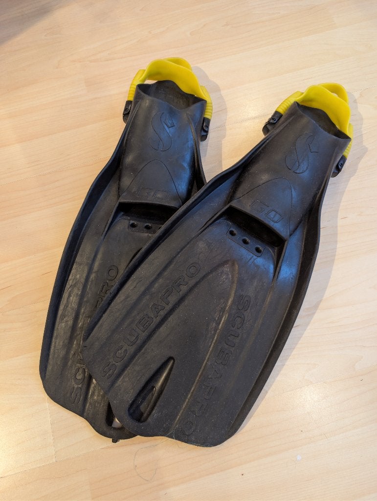 Scubapro Go travel vinnen - maat M/L, Ophalen of Verzenden, Gebruikt, Zwem- of Duikvliezen