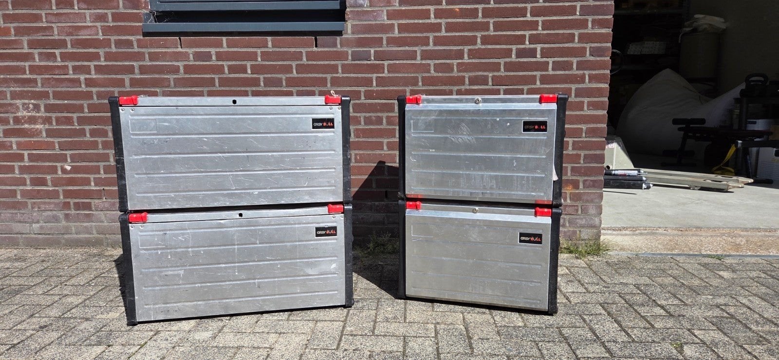 Orsy Bull Kisten Serie 5 en Serie 3 met kleppen en planken, Ophalen, Gebruikt, 60 cm of meer, 50 tot 75 cm