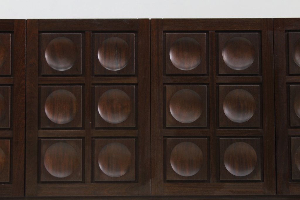 Vintage Brutalist Sideboard 1970s, Overige materialen, Ophalen of Verzenden, Zo goed als nieuw, 200 cm of meer