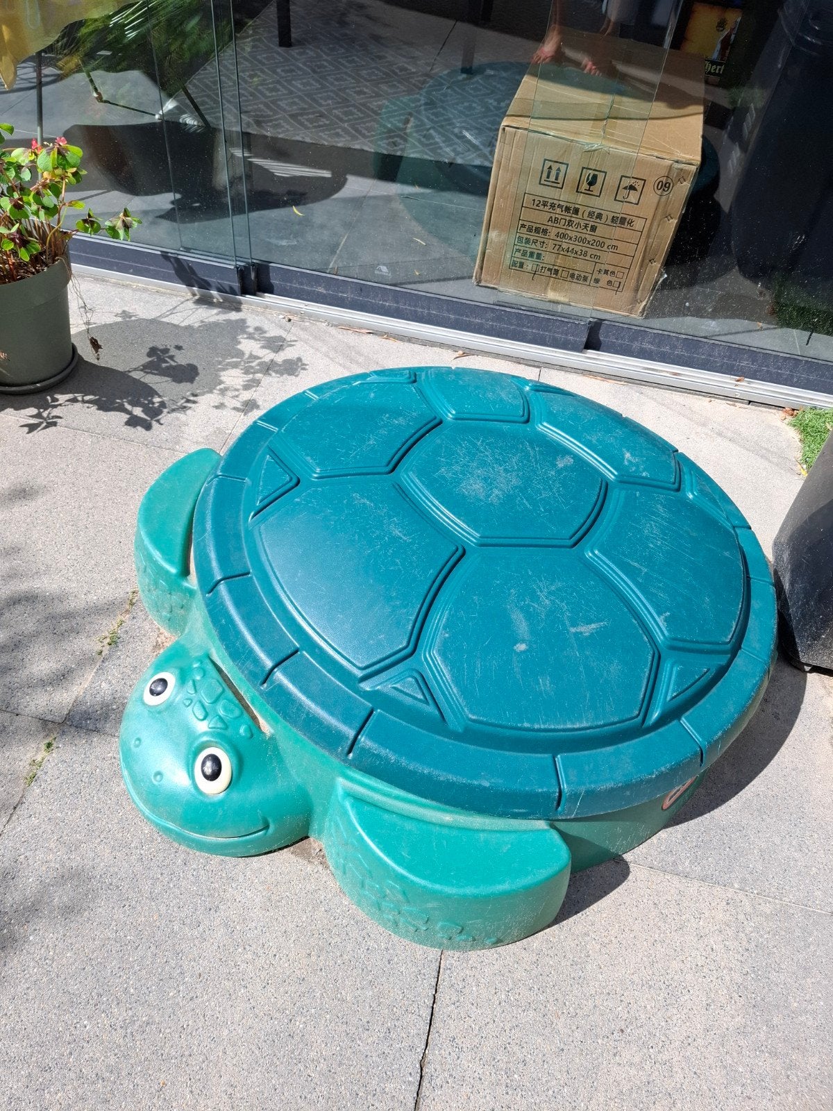 zandbak schildpad, Kinderen en Baby's, Speelgoed | Buiten | Zandbakken, Ophalen, Zo goed als nieuw