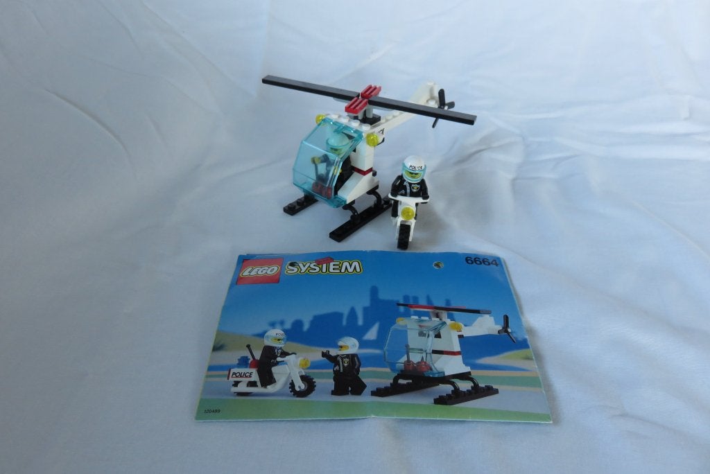 Lego classic town, set 6664 chopper cops, Lego, Ophalen of Verzenden, Inclusief instructies, Complete set