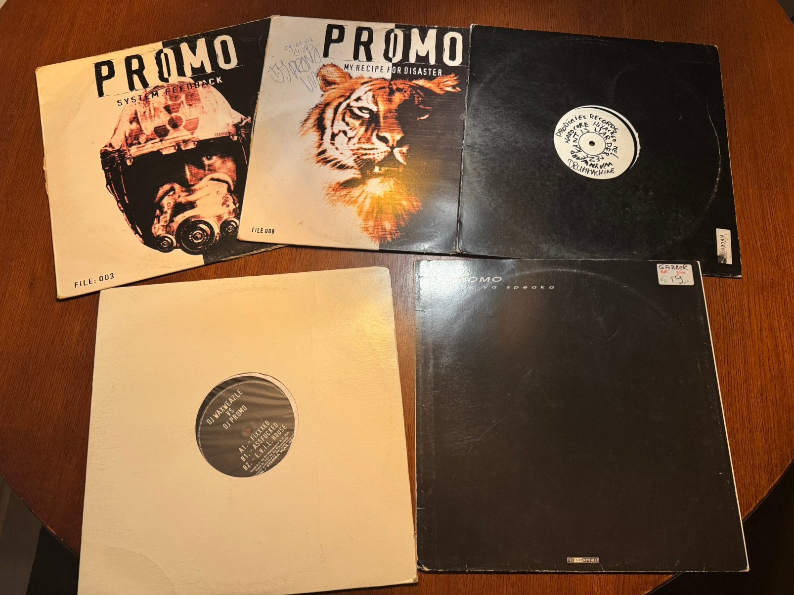 5 x Hardcore Gabber Vinyl, Cd's en Dvd's, Verzenden, Gebruikt, 12 inch