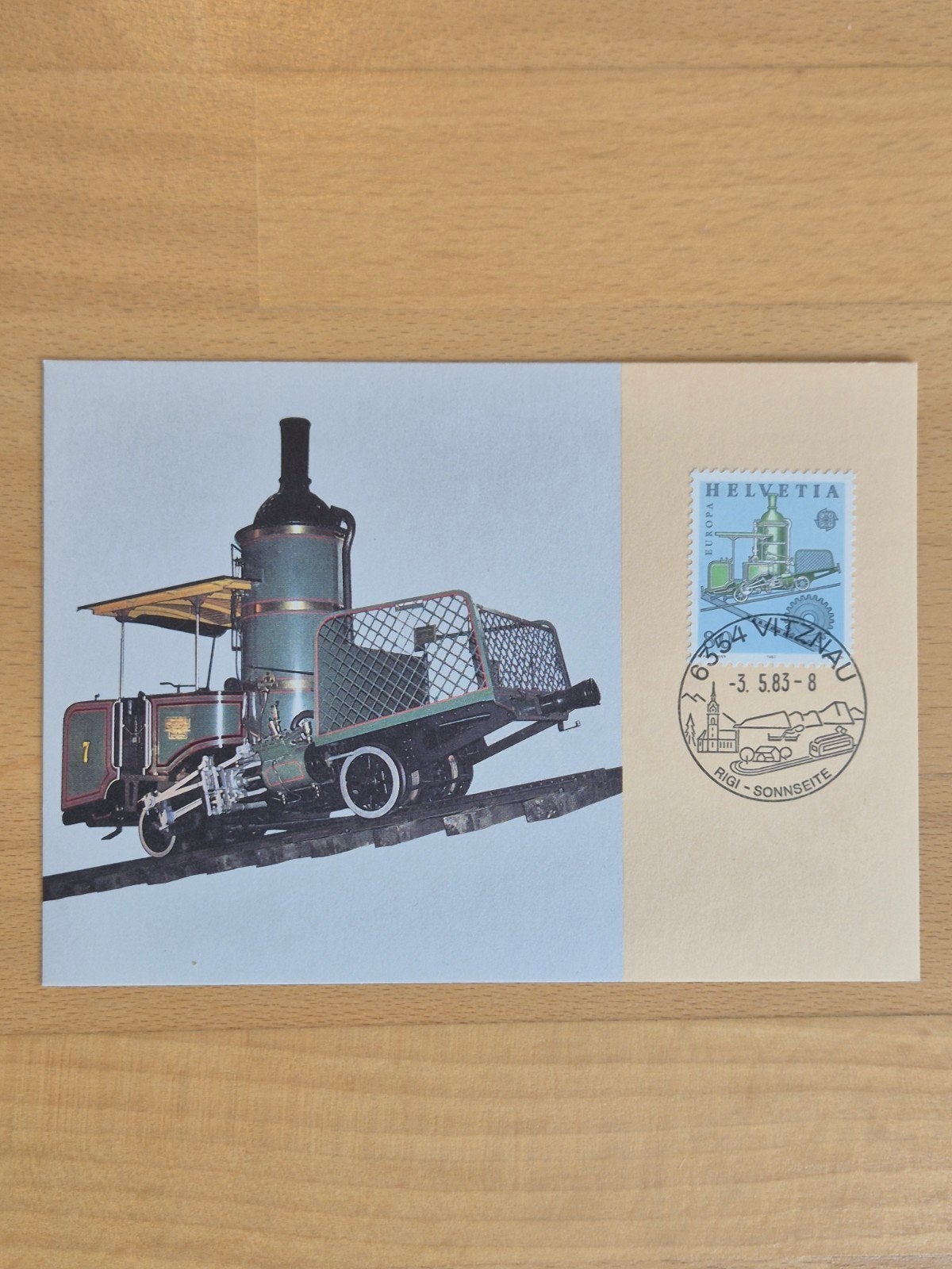 Kaart 1983 Zwitserland Europa, Postzegels en Munten, Ophalen of Verzenden, Briefkaart