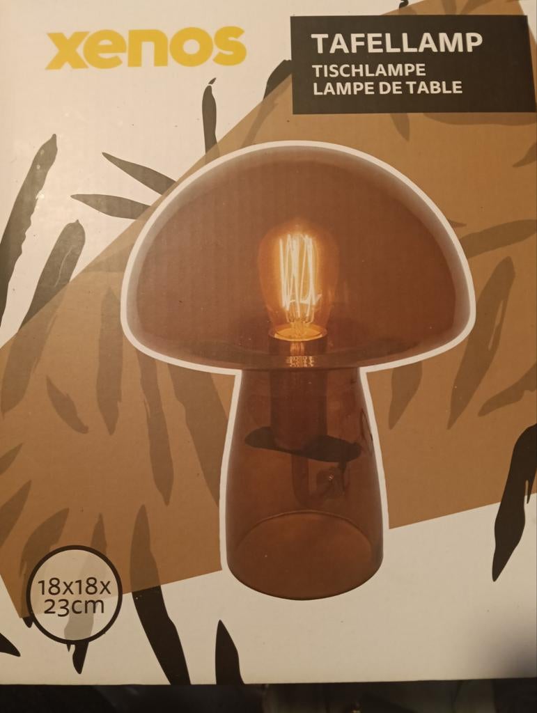 2x Xenos Tafellampen - Nieuw en Ongebruikt, Verzenden, Modern, Sfeervol, Nieuw, Glas