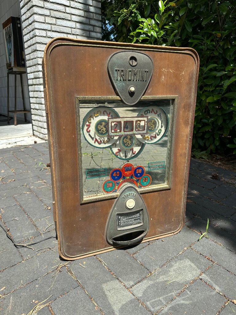 Triomint gokkast, Verzamelen, Automaten | Gokkasten en Fruitautomaten, Ophalen, Gebruikt