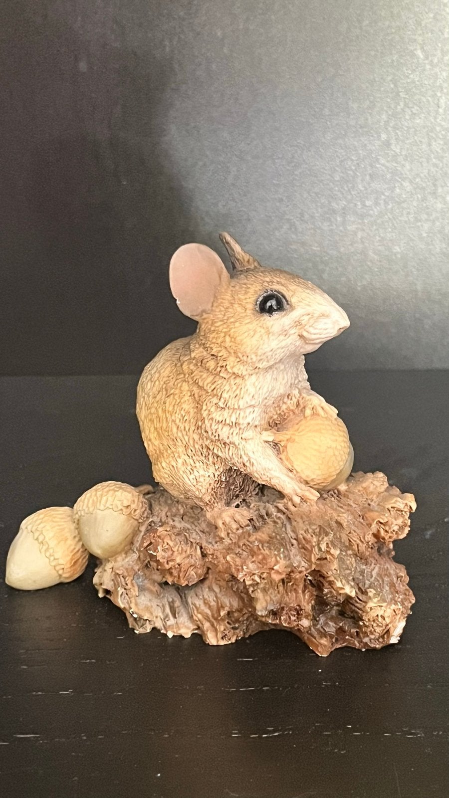 Vintage Castagna beeldje muis met eikels - 1991, Ophalen of Verzenden, Gebruikt, Dier