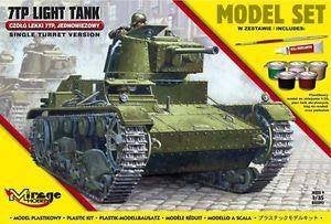 Bouwpakket Hobby Mirage schaal 1:35 7TP tank 835092 incl ver, Tank, Italeri, 1:32 tot 1:50, Nieuw