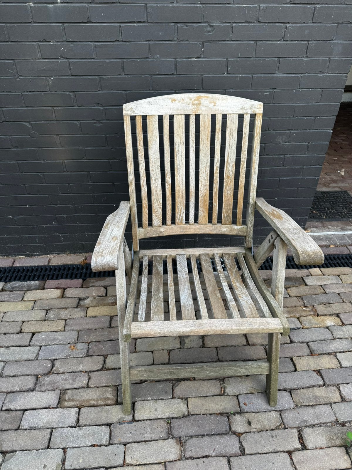 Teak houten tuinstoelen, Tuin en Terras, Ophalen, Gebruikt, Teakhout