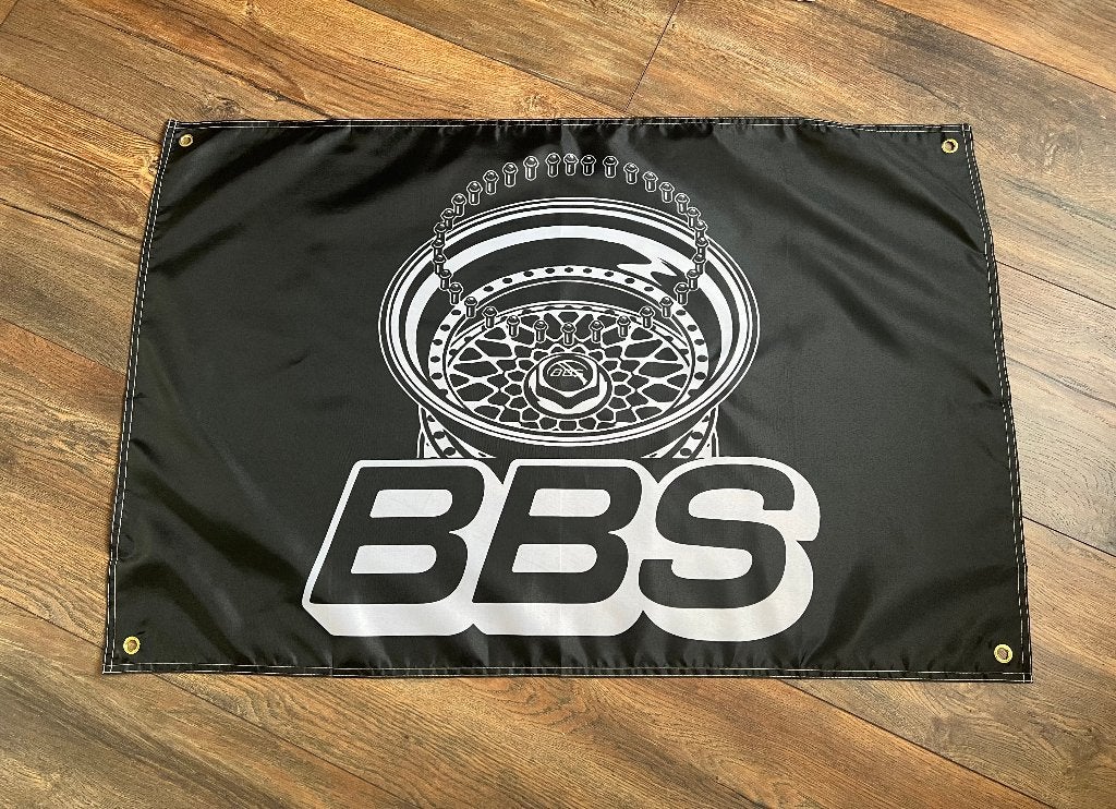 BBS BANNER 60X90 CM MET BEVESTIGGINGS OGEN SHOWROOM GARAGE, Ophalen of Verzenden, Nieuw