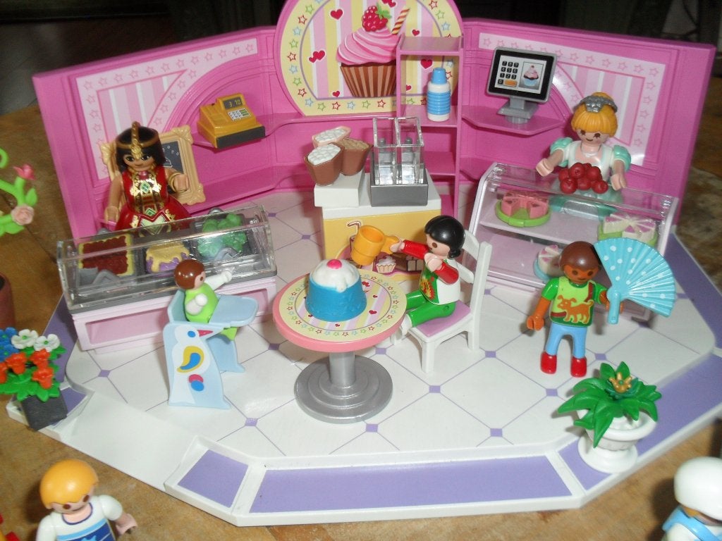 Playmobil winkel met snoep setje no 25., Ophalen of Verzenden, Zo goed als nieuw, Los playmobil