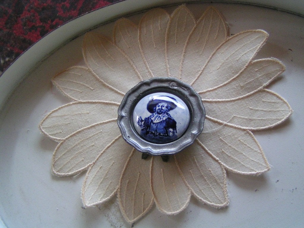 2 Leuke Oude Tinnen Spulletjes, Rembrandt., Antiek en Kunst, Antiek | Tin, Ophalen of Verzenden