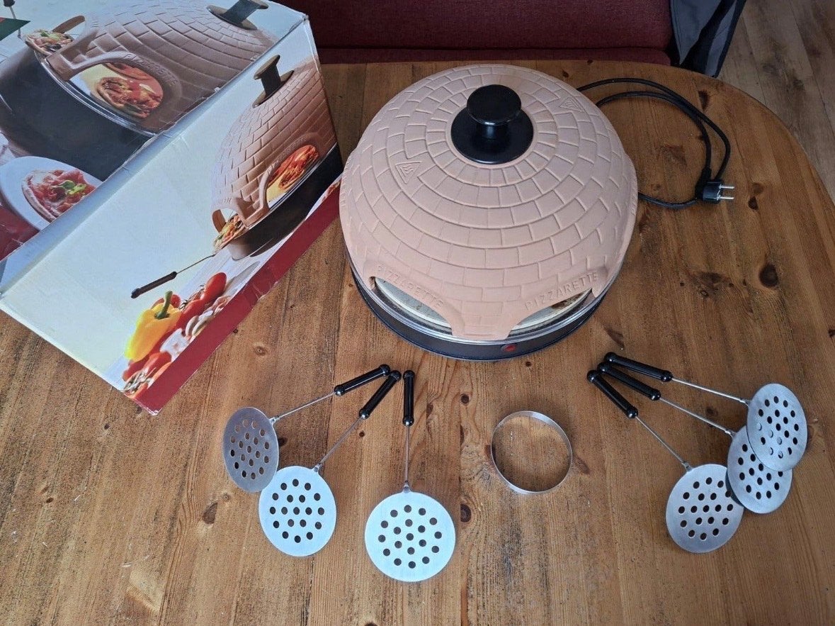Emerio Pizzarette Oven voor 6 personen, Ophalen of Verzenden, Zo goed als nieuw, Overige merken, Pizzaoven