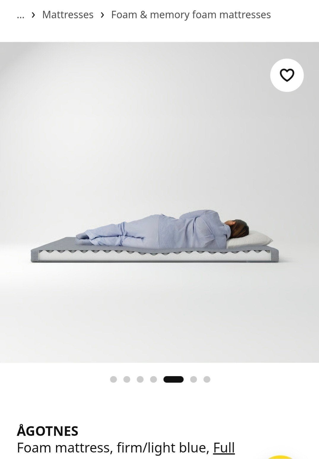 Ikea Mattress Full Size, Ophalen, Zo goed als nieuw, Tweepersoons