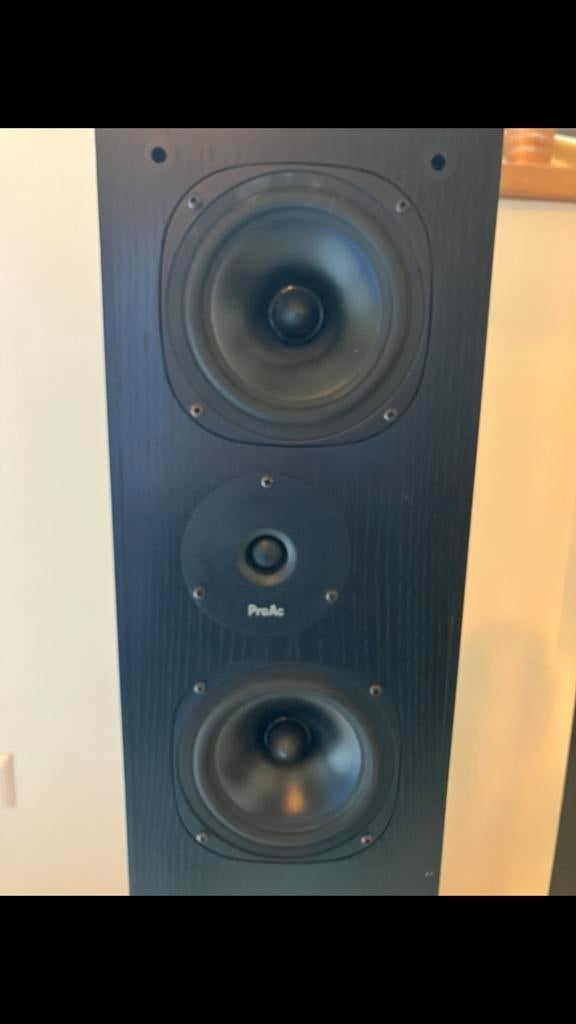 Pro Ac Studio 150 black ash, Zo goed als nieuw, 120 watt of meer, Front, Rear of Stereo speakers, Ophalen