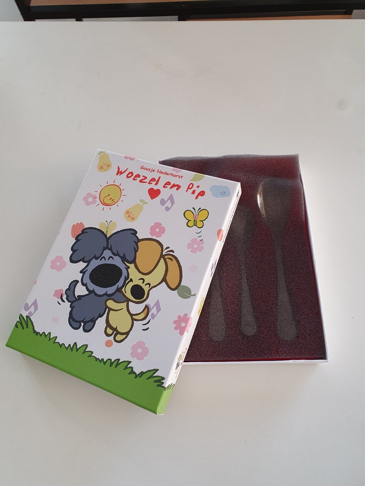 Woezel en Pip kinderbestekset - Nieuw in doos, Kinderbestek, Bestekset, Nieuw, Ophalen of Verzenden