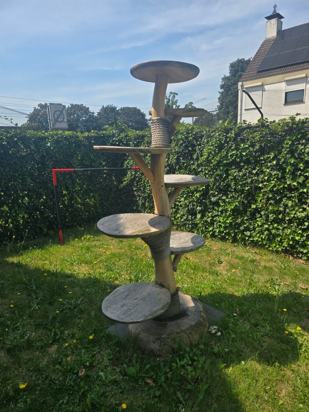 Outdoor buiten Katten krabpaal 200cm hoog, Dieren en Toebehoren, Ophalen, Gebruikt, Krabpaal