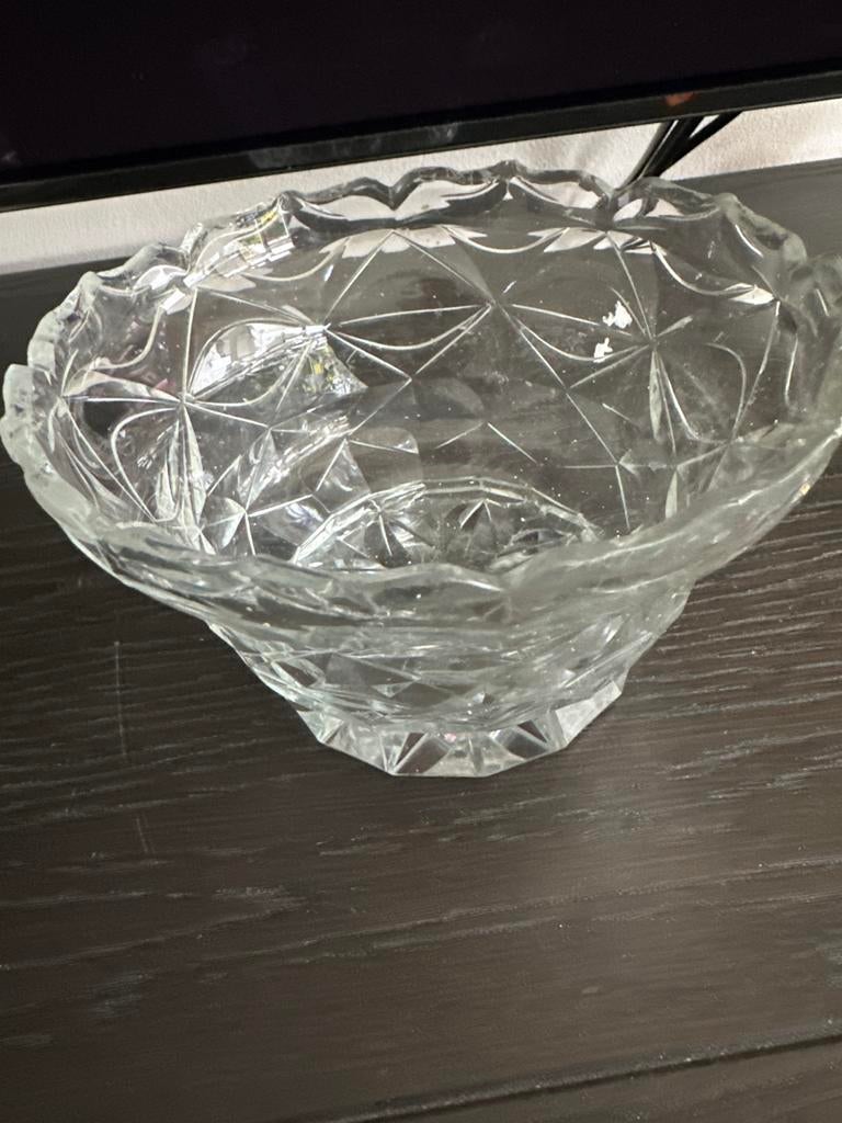 Antieke 1800 Georgische Regency Geslepen Glazen schaal, Antiek en Kunst, Ophalen of Verzenden