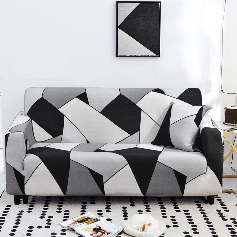 Zwarte witte grijze bank hoes sofa cover bescherming hoezen, Huis en Inrichting, Stoffering | Tapijten en Kleden, Verzenden, 50 tot 100 cm