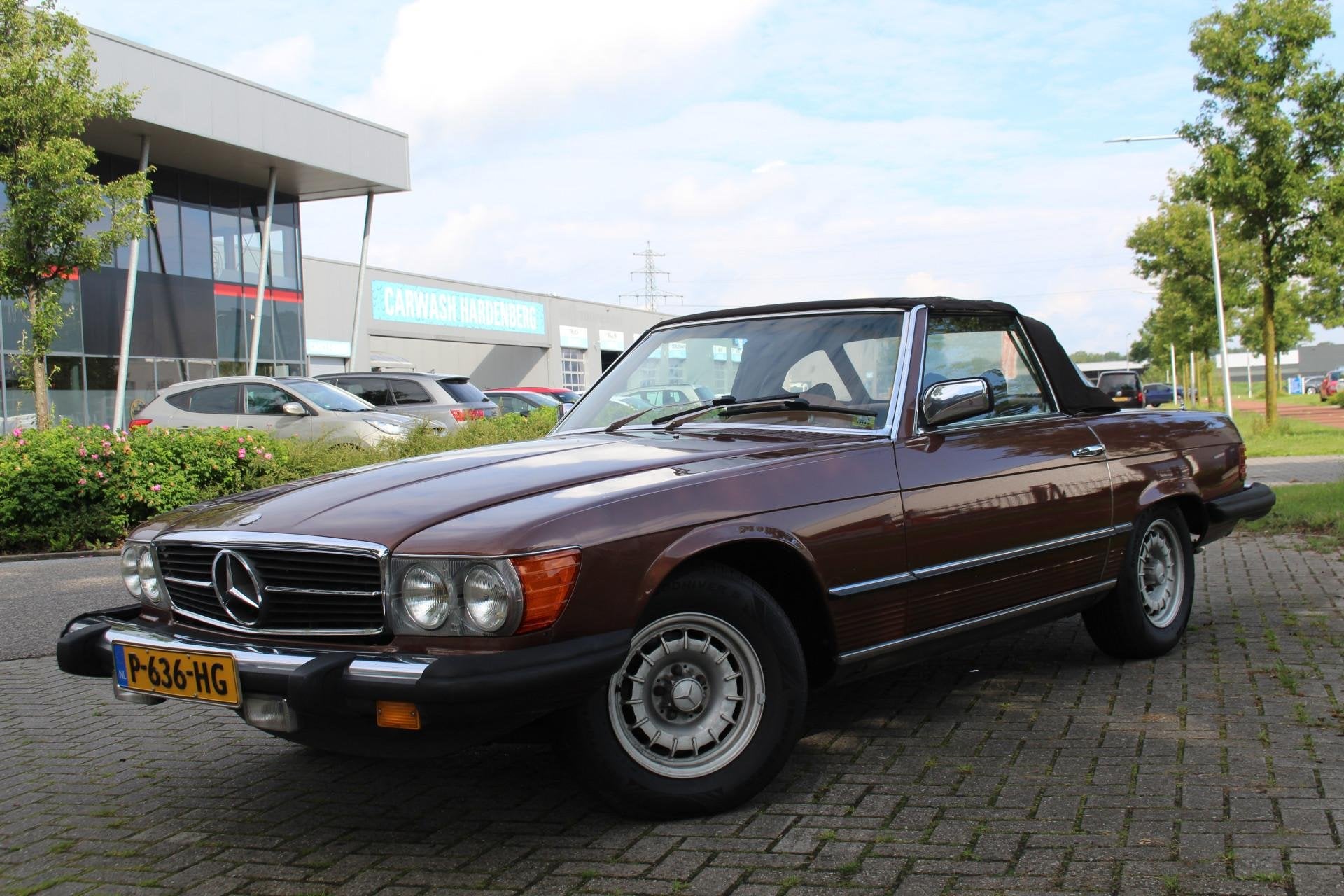 Mercedes-Benz SL 450 SL V8 Cabrio Automaat, Airco NETTE STAA, Auto's, 228 pk, Stof, Beige, Mercedes-Benz