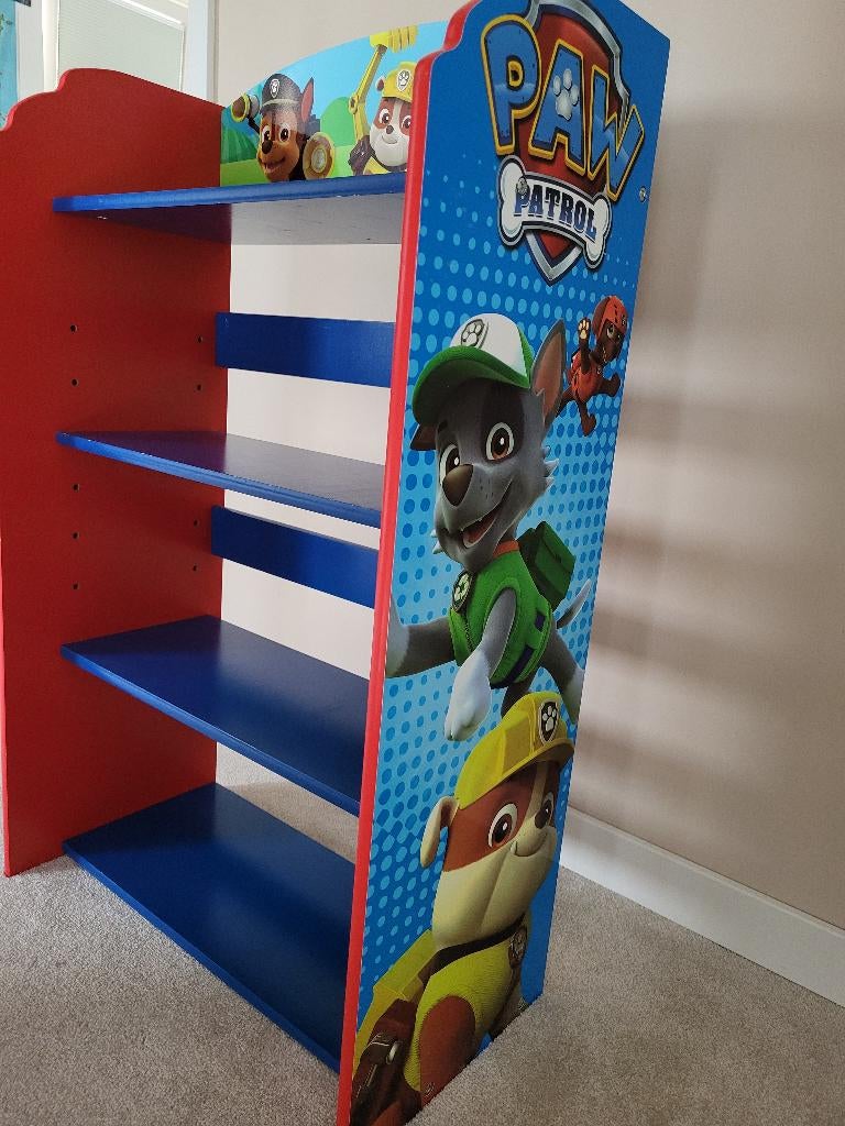 Boekenkast paw patrol voor kind, Kinderen en Baby's, Kinderkamer | Commodes en Kasten, Gebruikt, Minder dan 50 cm, Ophalen, Minder dan 90 cm