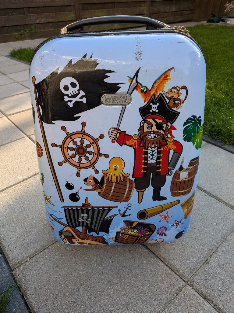 Kinderkoffer, Gebruikt, Hard kunststof, Minder dan 50 cm, Minder dan 35 cm