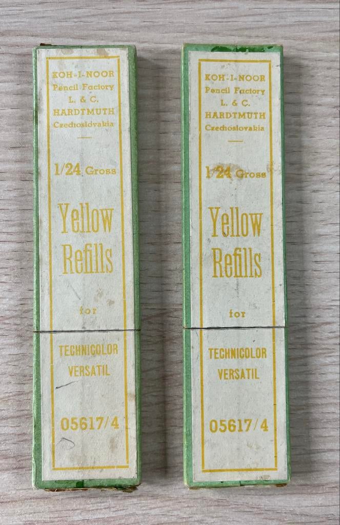 Vintage KOH-I-NOOR potlood vulling geel, Ophalen, Zo goed als nieuw, Potlood of Stift