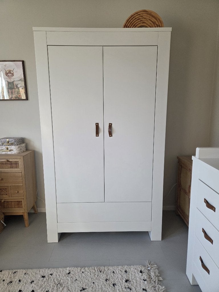 Kidsmill Alaska 2-Deurs Kledingkast Wit, Kinderen en Baby's, Ophalen, Gebruikt, Kast, 50 tot 70 cm