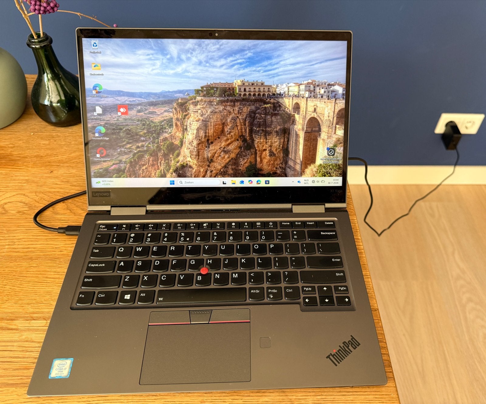 Lenovo ThinkPad X1 Yoga Gen 4 Intel - Core i7-8th- 16GB RAM, Computers en Software, Windows Laptops, Ophalen, Qwerty, Refurbished