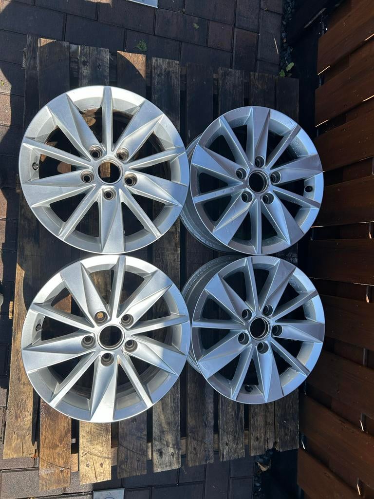 Ronal 15 inch velgen - Volkswagen 6J15H2 ET43 5x112, Auto-onderdelen, Gebruikt, 15 inch, Velg(en), Ophalen of Verzenden