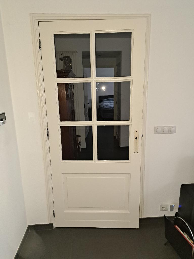Hardhouten massieve binnendeur, Ophalen, Gebruikt, 80 tot 100 cm, Binnendeur