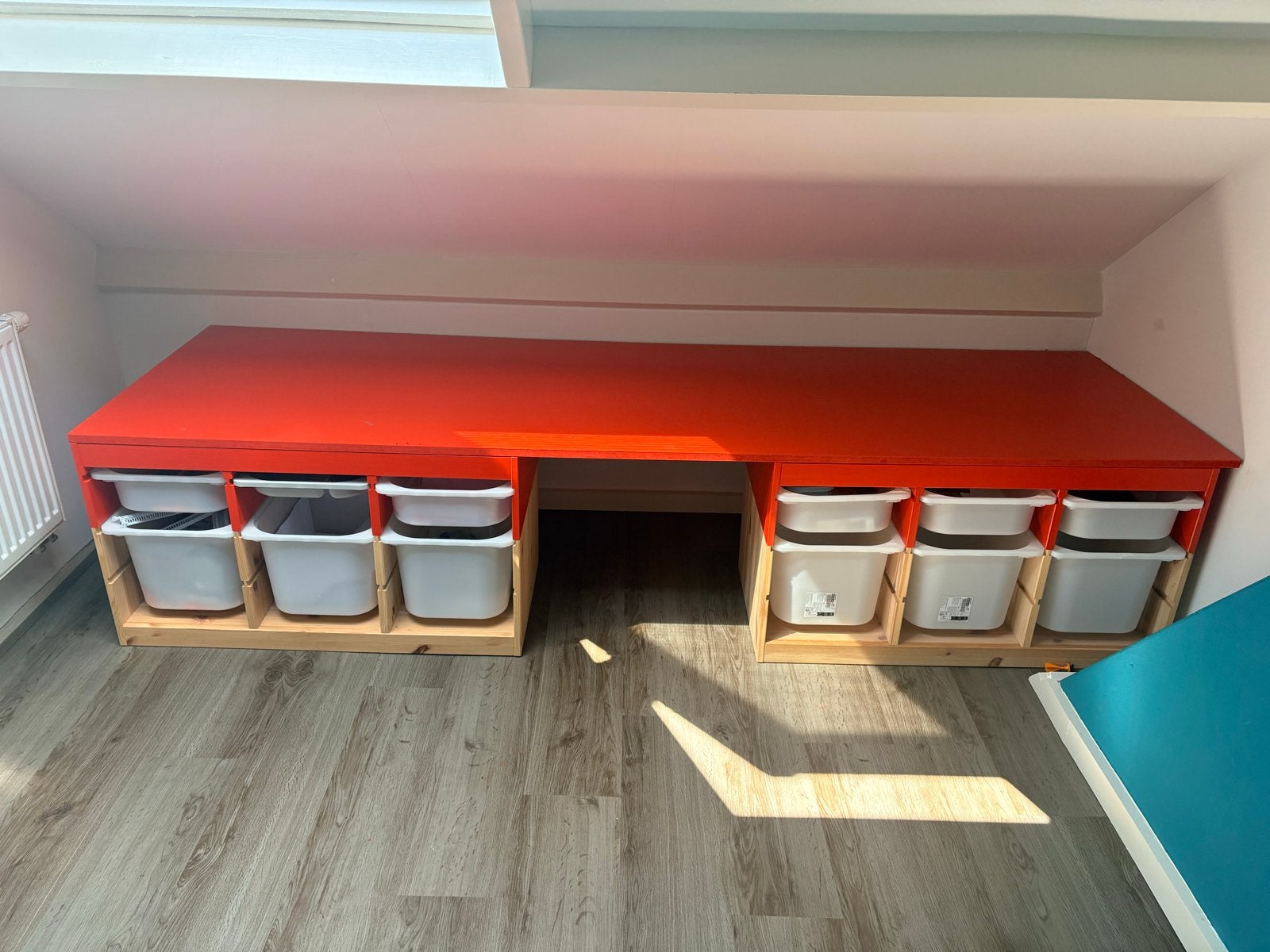 Ikea Trofast bureau met bakken, Ophalen, Opbergruimte, Gebruikt, Hout