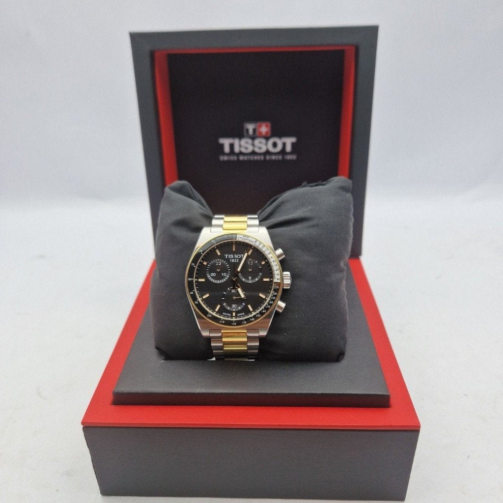 Tissot PR516 Chrono Horloge - T1494172205100 | Nu € 399,99, Ophalen of Verzenden, Zo goed als nieuw, Zwart, Android