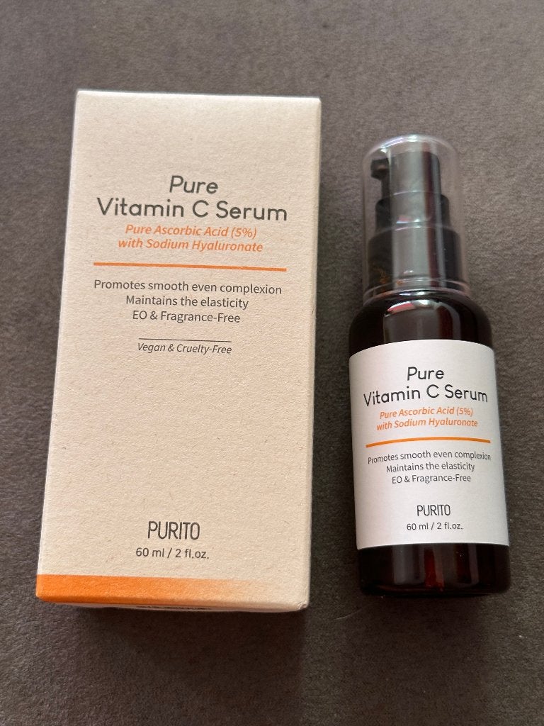Korean cosmetics Purito Pure Vitamin C Serum 60 ml, Ophalen of Verzenden, Nieuw, Gehele gezicht, Verzorging