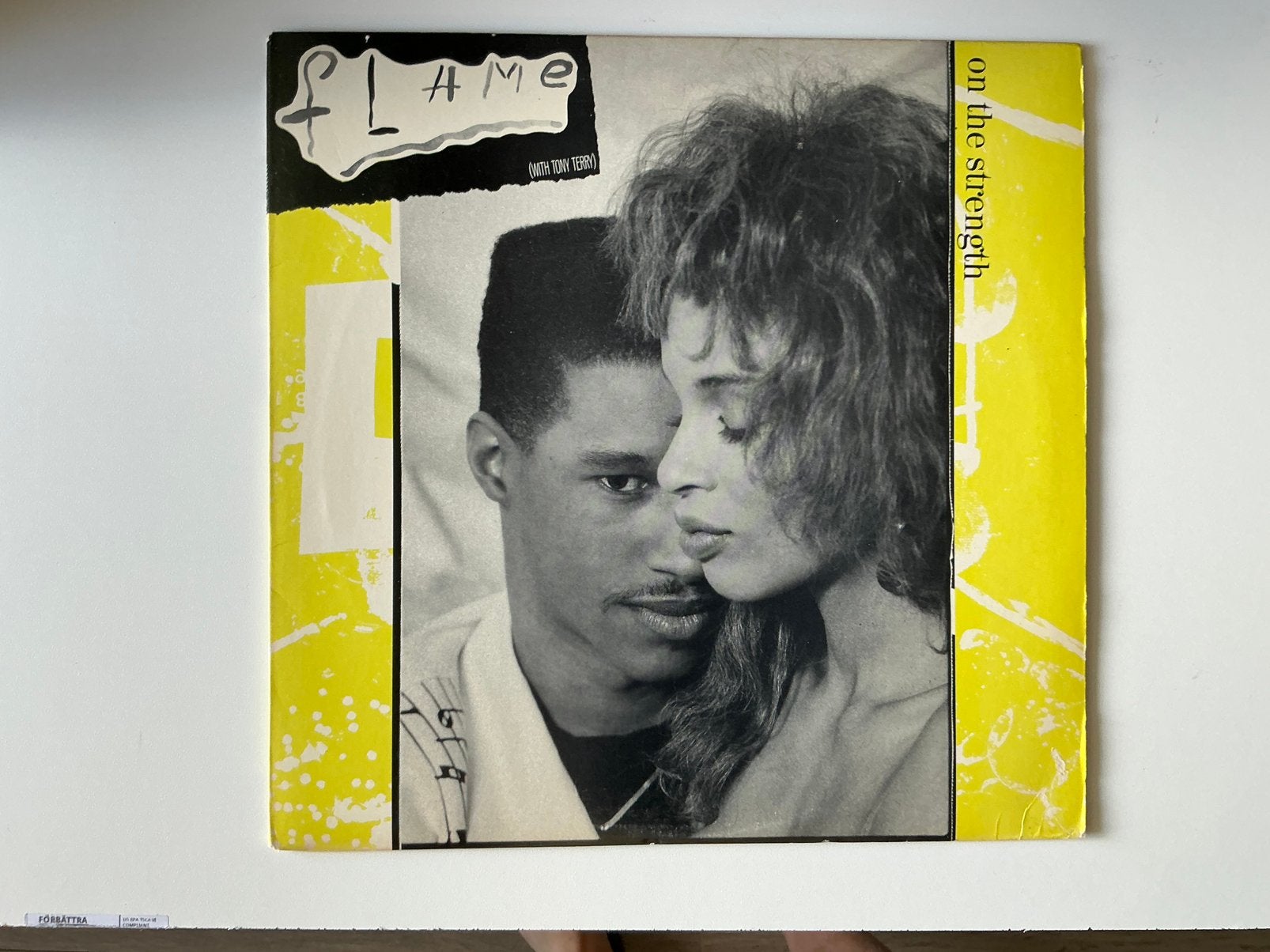 Flame* With Tony Terry – On The Strength 12” hew jack swing, Overige genres, Ophalen of Verzenden, Zo goed als nieuw, 12 inch