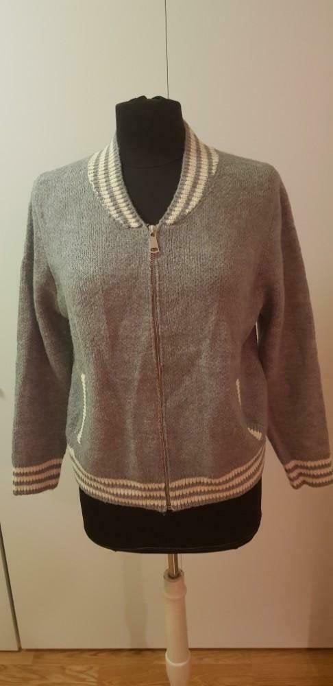 GD Golden Days Paris Varsity Bomber Vest / Cardigan, Ophalen of Verzenden, Zo goed als nieuw, Grijs