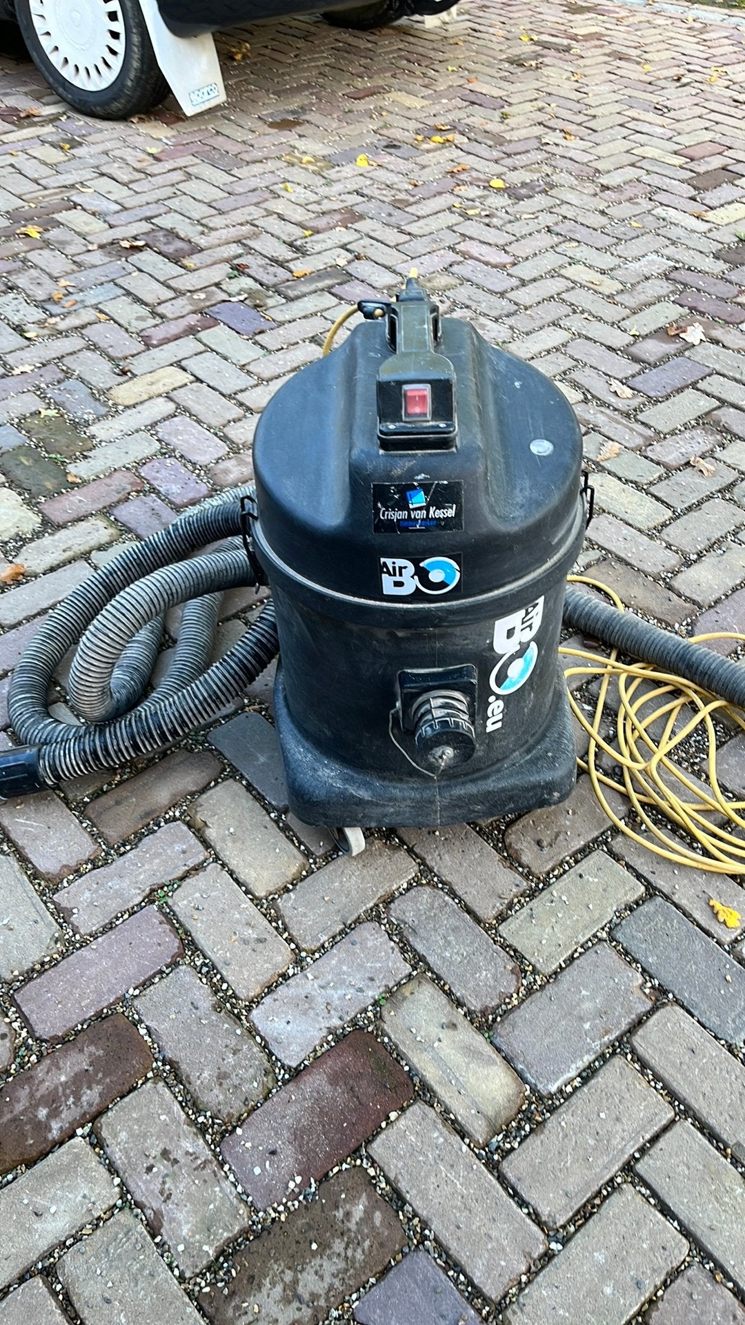 Airbo bouwstofzuiger, Ophalen, Gebruikt