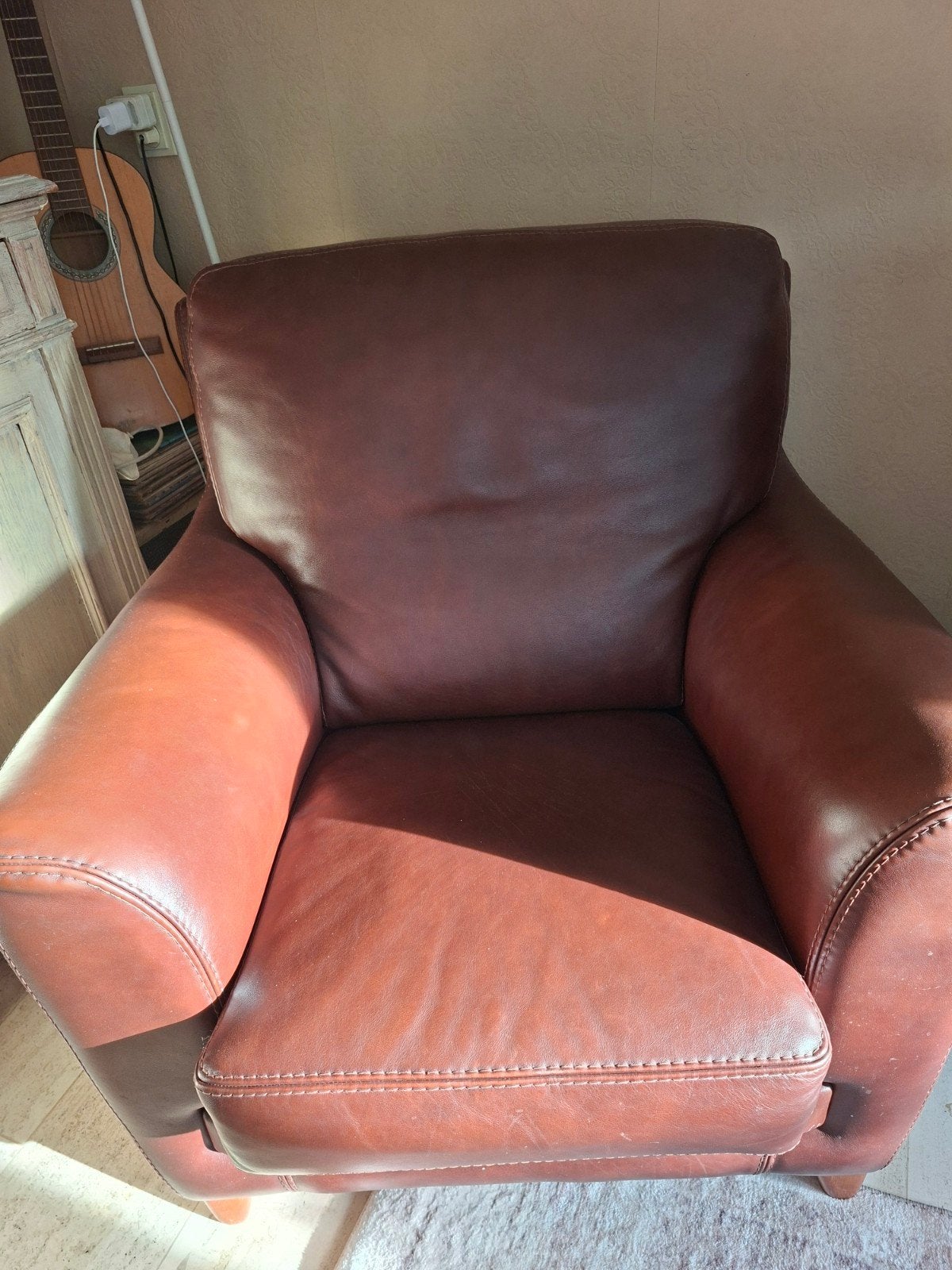 mooie stoere stoel., Ophalen of Verzenden, Zo goed als nieuw, 50 tot 75 cm