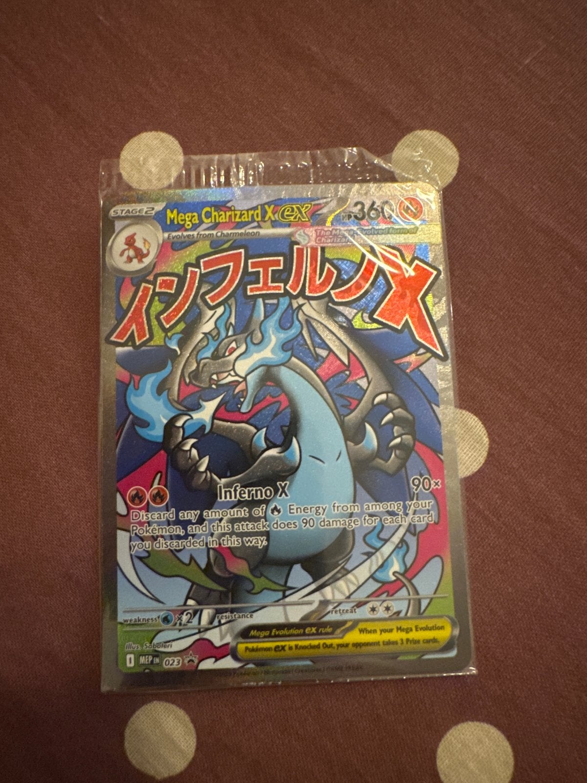Mega Charizard X Pokémon kaart - Inferno X, Ophalen of Verzenden, Nieuw, Losse kaart