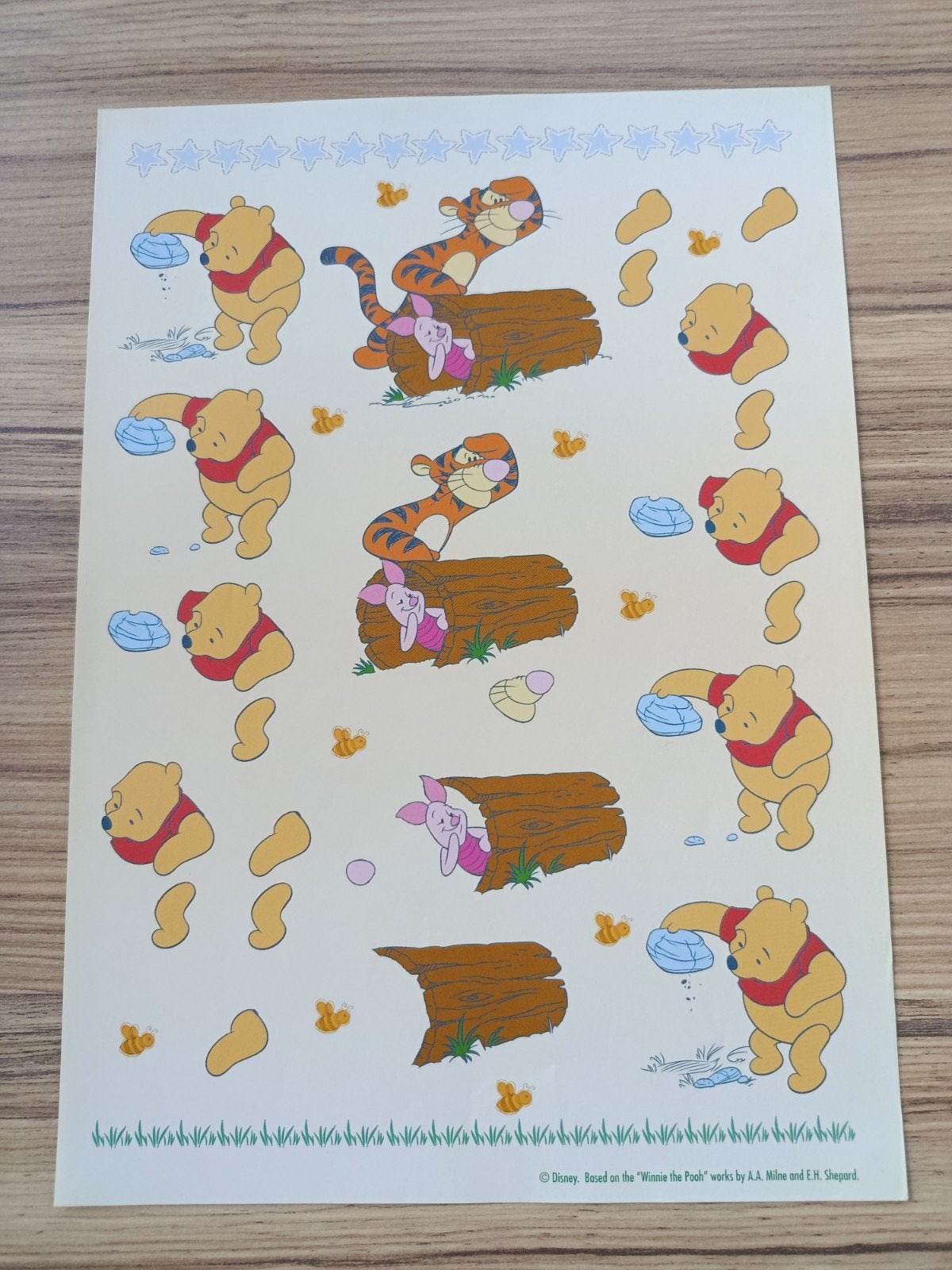 Winnie the pooh, knorretje, tijgertje, Knipvellen,, Ophalen of Verzenden, Nieuw, Disney, Knipvel