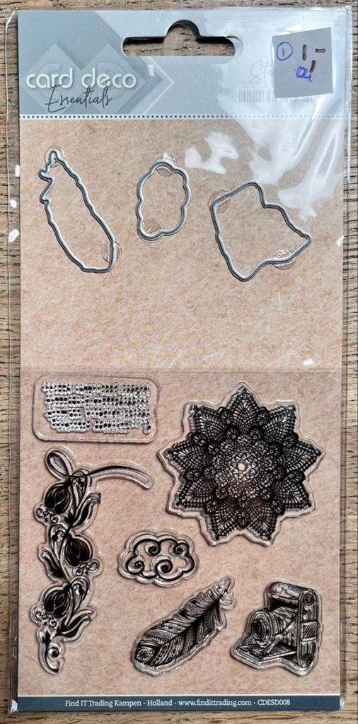 Card Deco Essentials Stempels en Snijmallen Sets, Geschikt voor snijden, Nieuw, Meerkleurig, Overige merken