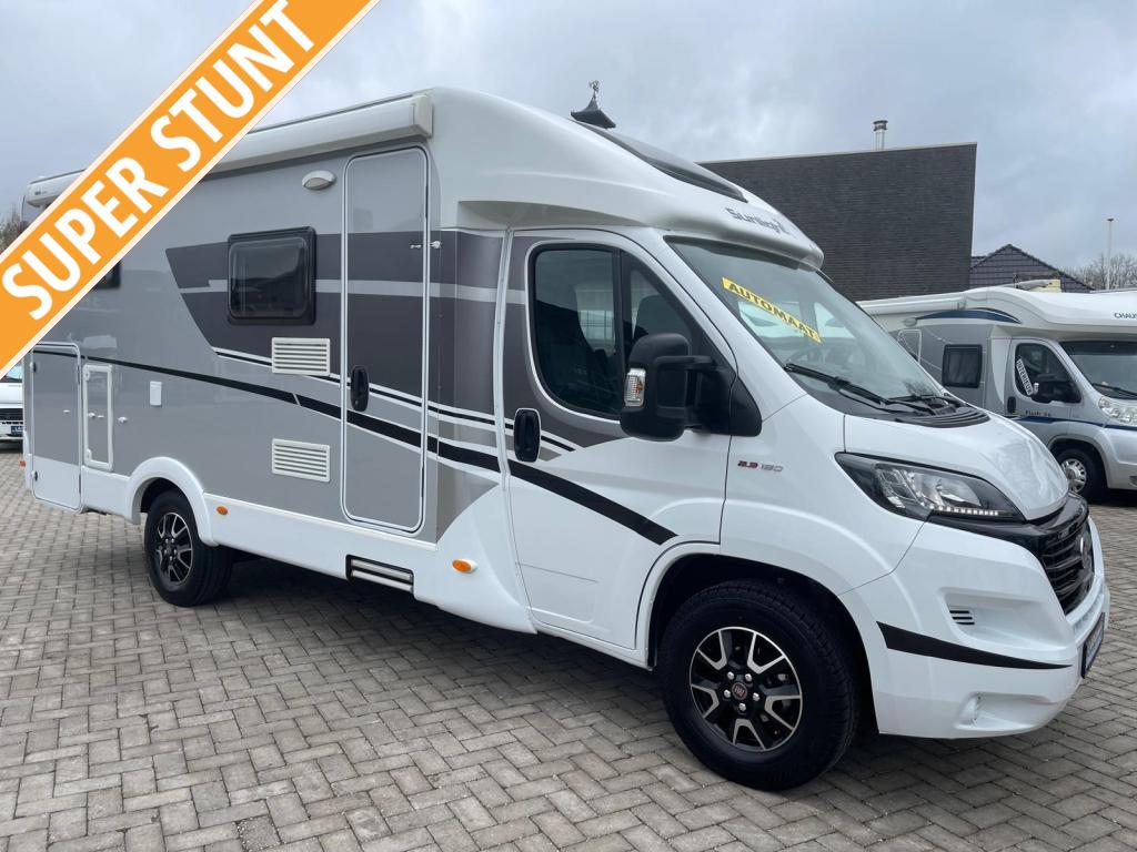 Sunlight T66 Enkele bedden Garage 59000km 2019 Euro 6, Caravans en Kamperen, Automaat, Sunlight, Fiat, Bedrijf