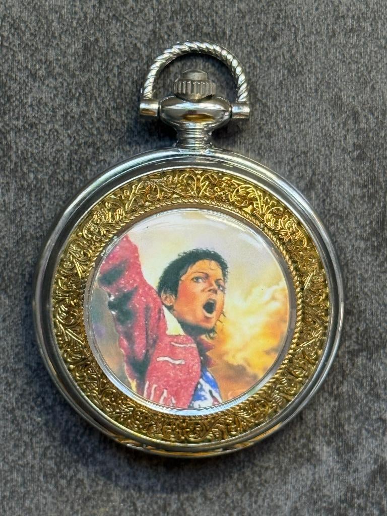 Michael Jackson gelimiteerde zak horloge Beat-it, Hobby en Vrije tijd, Ophalen of Verzenden, Nieuw