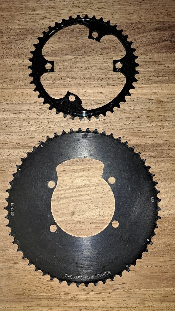 Tandwiel 56T en 42T, Overige typen, Ophalen of Verzenden, Zo goed als nieuw, Aluminium