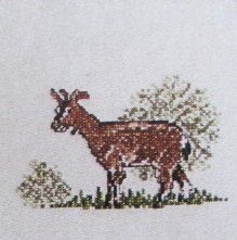 Borduurpatroon  Geit  nr 9941 do, Hobby en Vrije tijd, Borduren en Borduurmachines, Verzenden, Nieuw, Handborduren, Patroon