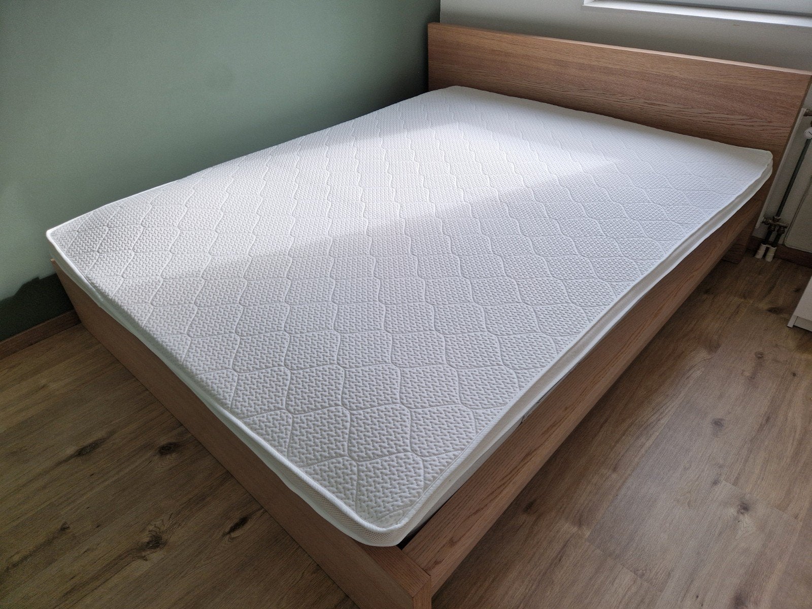Topmatras/topper Sijben 160x210 cm, 5 cm dik, koudschuim, Ophalen, Gebruikt, 210 cm, Tweepersoons