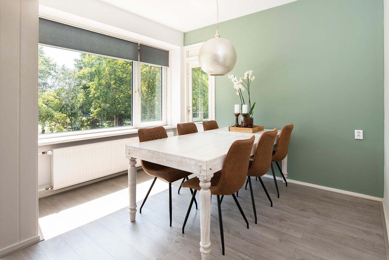 Zenza dressoir, salontafel en eettafel, Ophalen, Gebruikt, 150 tot 200 cm, Vijf personen of meer