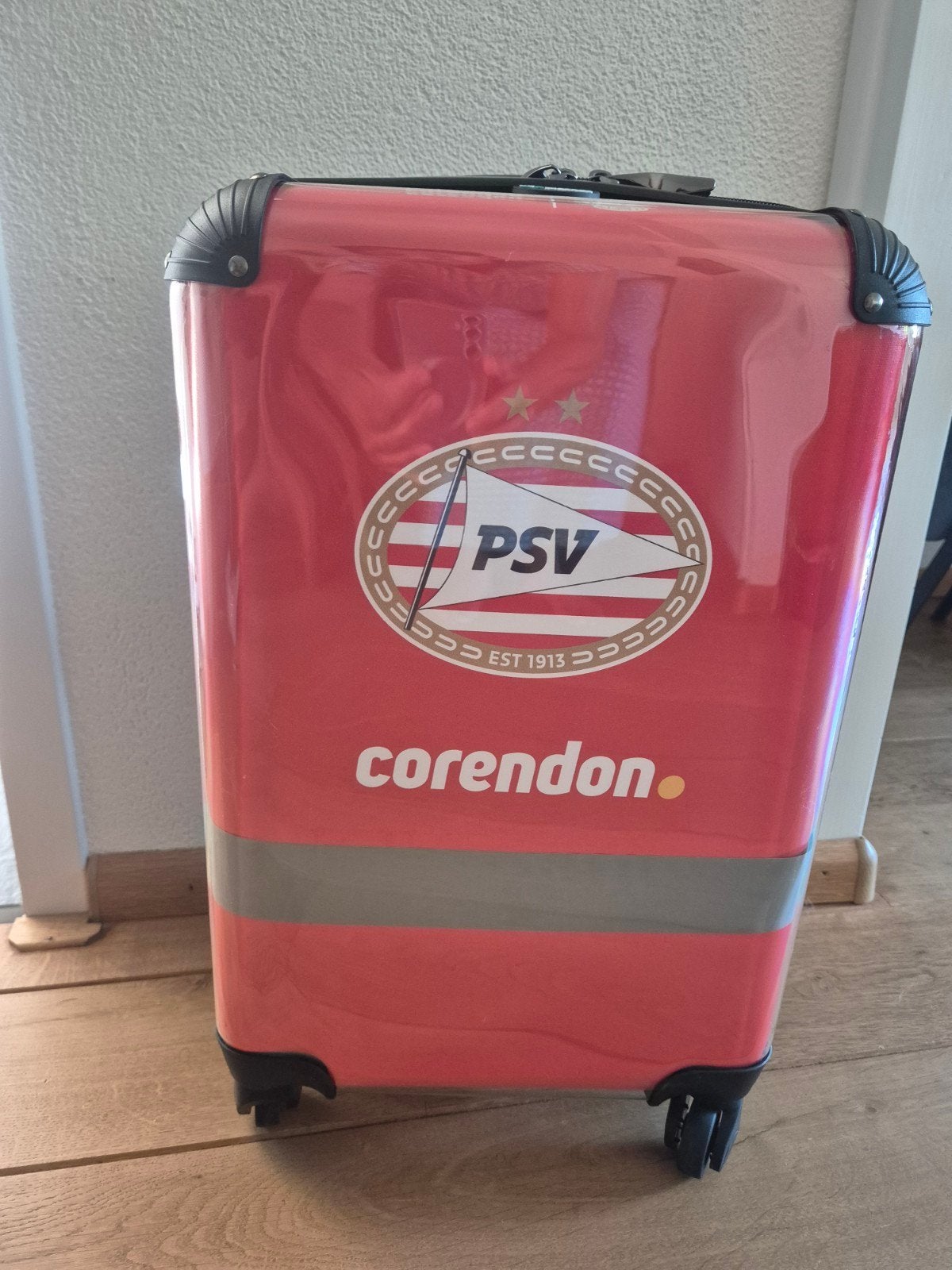 PSV Corendon Koffer - Handbagage, Wieltjes, 50 tot 60 cm, Hard kunststof, Nieuw